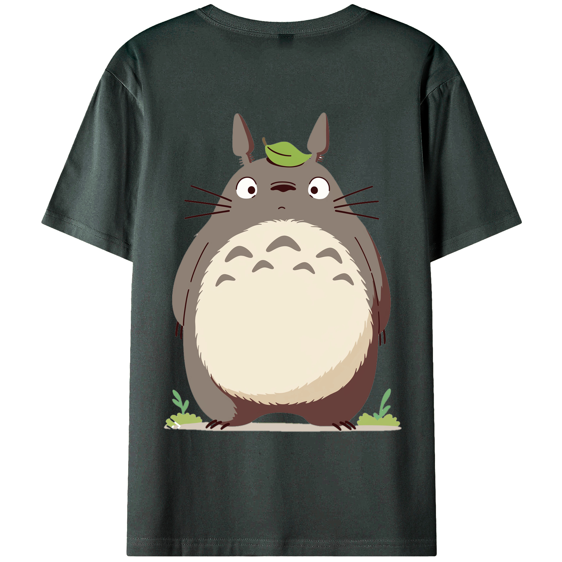 （画像用） となりのトトロ 草壁メイ 草壁サツキ My Neighbor Totoro Satsuki Kusakabe Mei Kusakabe 綿100％ メンズ半袖Tシャツ（バックプリント） 通気性